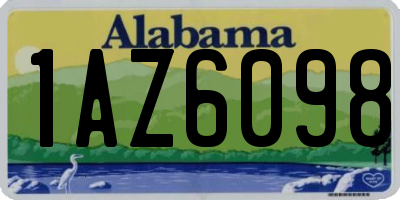 AL license plate 1AZ6098