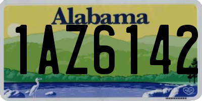 AL license plate 1AZ6142