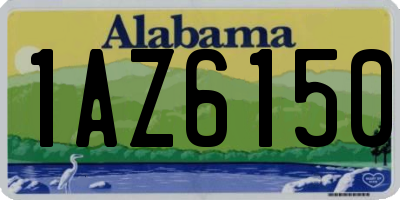 AL license plate 1AZ6150