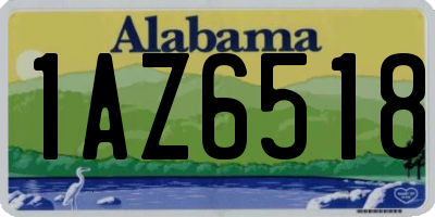 AL license plate 1AZ6518