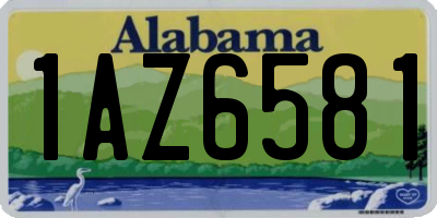 AL license plate 1AZ6581