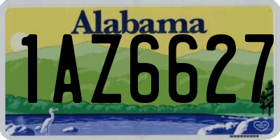 AL license plate 1AZ6627