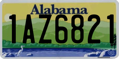 AL license plate 1AZ6821