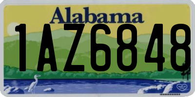 AL license plate 1AZ6848