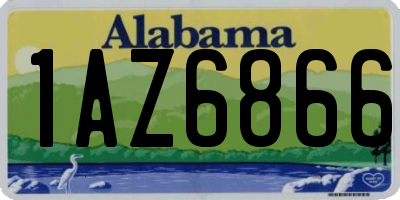 AL license plate 1AZ6866
