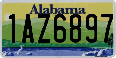 AL license plate 1AZ6897