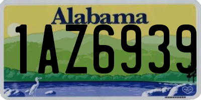 AL license plate 1AZ6939