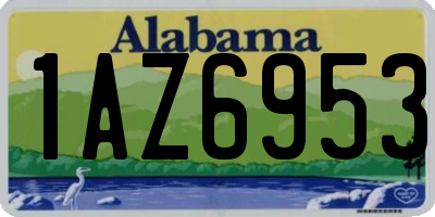 AL license plate 1AZ6953