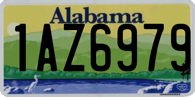 AL license plate 1AZ6979