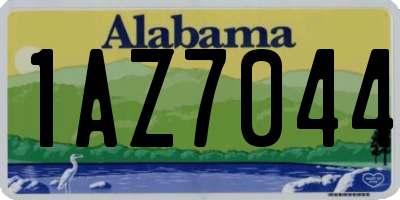 AL license plate 1AZ7044