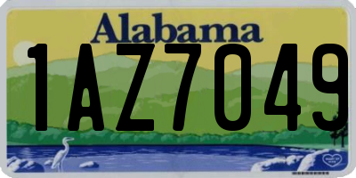 AL license plate 1AZ7049