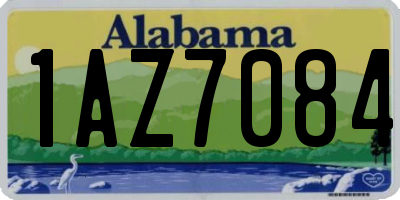 AL license plate 1AZ7084