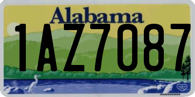 AL license plate 1AZ7087