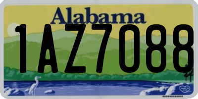 AL license plate 1AZ7088