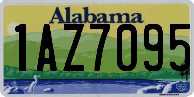 AL license plate 1AZ7095