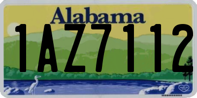 AL license plate 1AZ7112