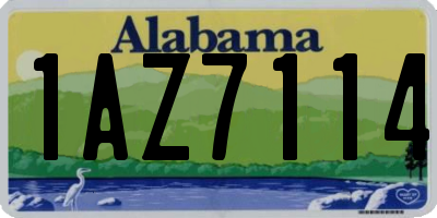 AL license plate 1AZ7114