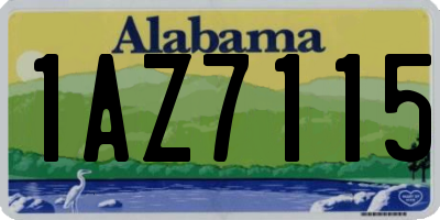 AL license plate 1AZ7115