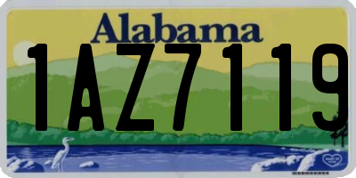 AL license plate 1AZ7119