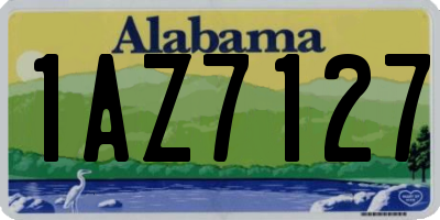 AL license plate 1AZ7127