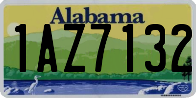 AL license plate 1AZ7132