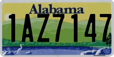 AL license plate 1AZ7147