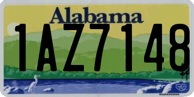 AL license plate 1AZ7148