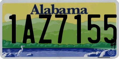 AL license plate 1AZ7155