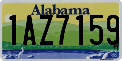 AL license plate 1AZ7159