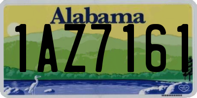 AL license plate 1AZ7161