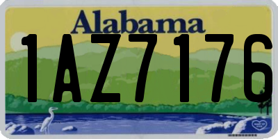 AL license plate 1AZ7176