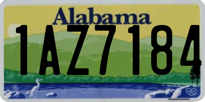 AL license plate 1AZ7184