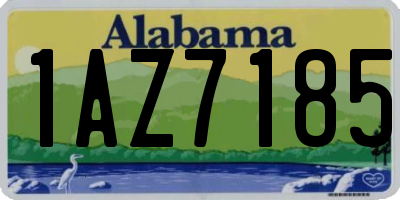 AL license plate 1AZ7185