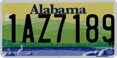 AL license plate 1AZ7189