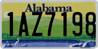 AL license plate 1AZ7198