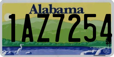 AL license plate 1AZ7254