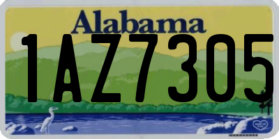 AL license plate 1AZ7305