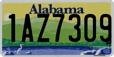 AL license plate 1AZ7309