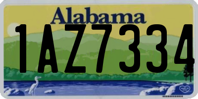 AL license plate 1AZ7334