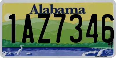 AL license plate 1AZ7346