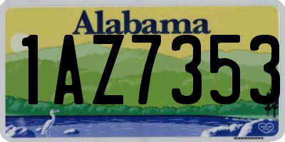 AL license plate 1AZ7353