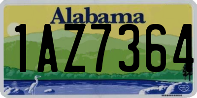 AL license plate 1AZ7364