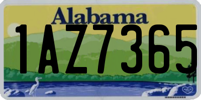 AL license plate 1AZ7365