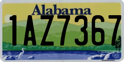 AL license plate 1AZ7367