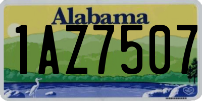 AL license plate 1AZ7507