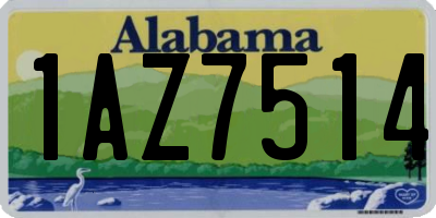 AL license plate 1AZ7514