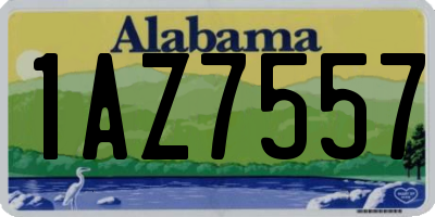 AL license plate 1AZ7557