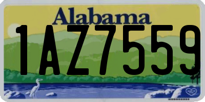 AL license plate 1AZ7559