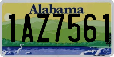 AL license plate 1AZ7561