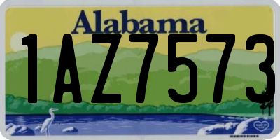 AL license plate 1AZ7573